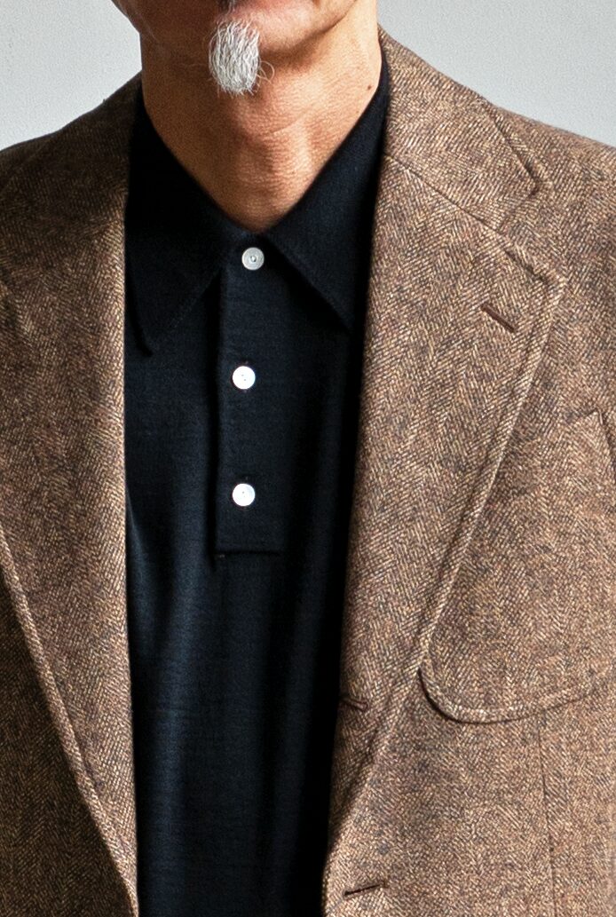 LÖWER　30G Long Sleeve Polo Shirt