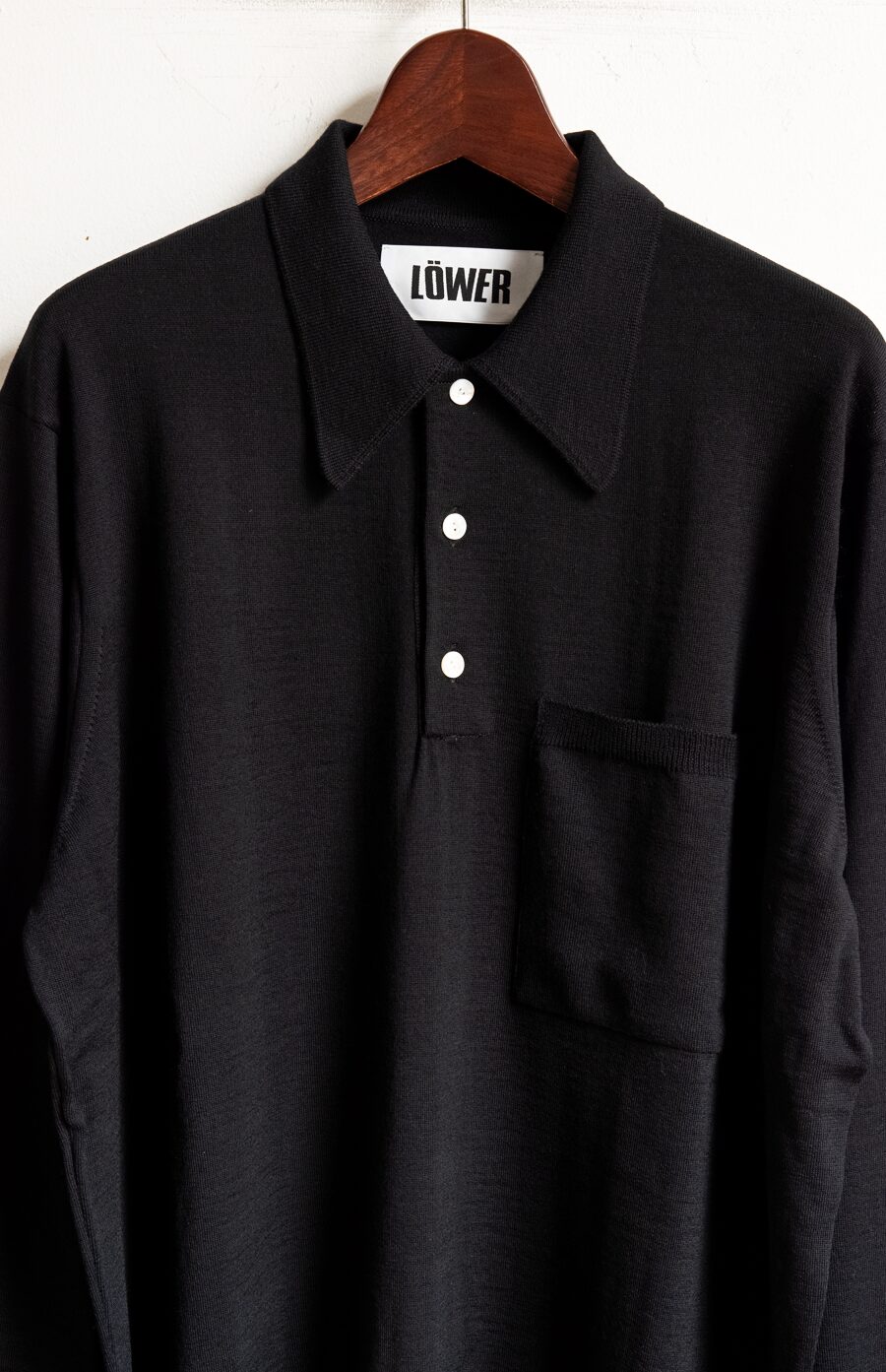 LÖWER　30G Long Sleeve Polo Shirt