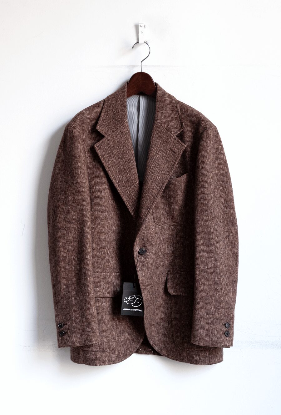 YAMAGUCHI STORE　Cotton Tweed Jacket Check & Herringbone