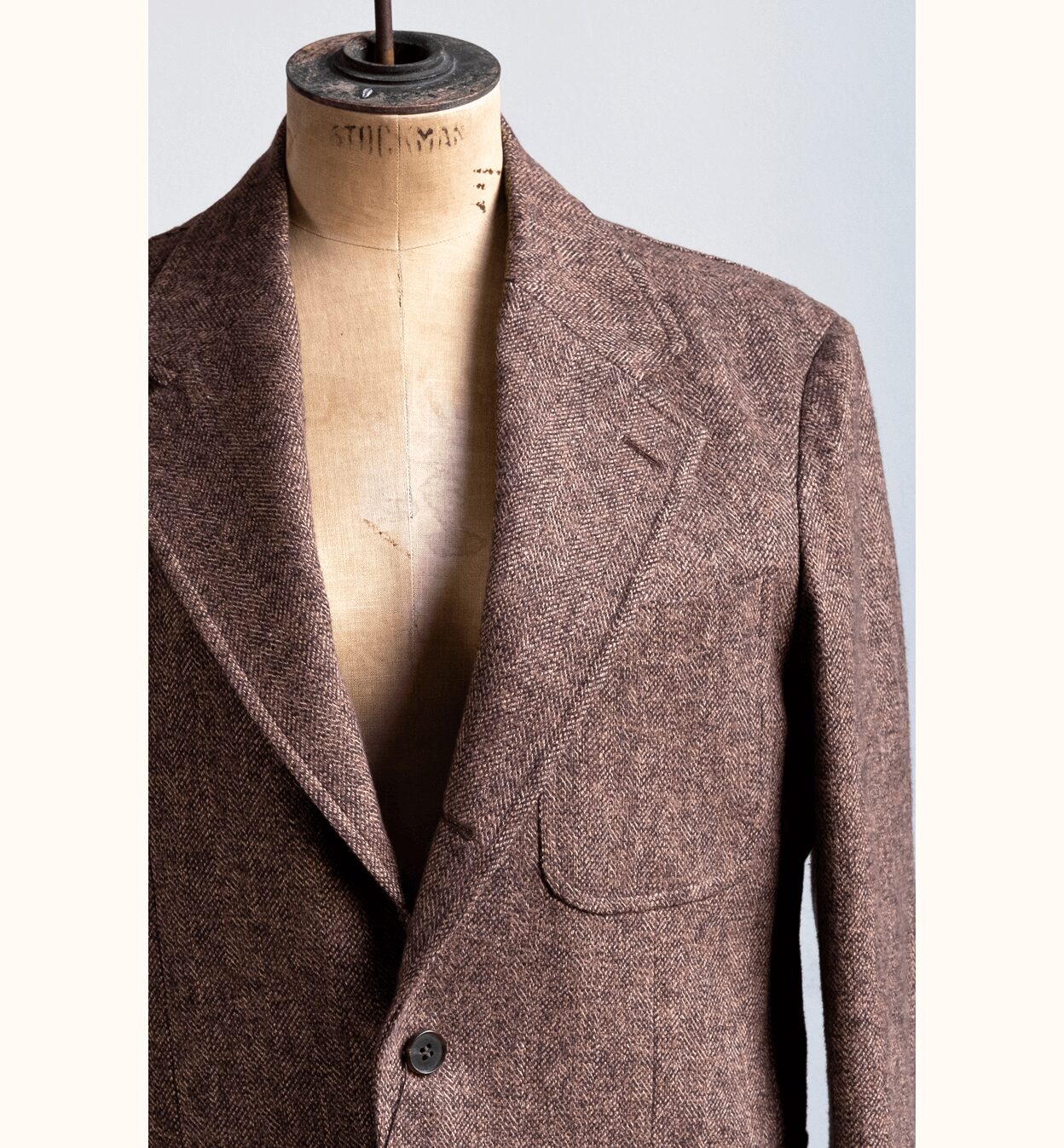 YAMAGUCHI STORE　Cotton Tweed Jacket Check & Herringbone