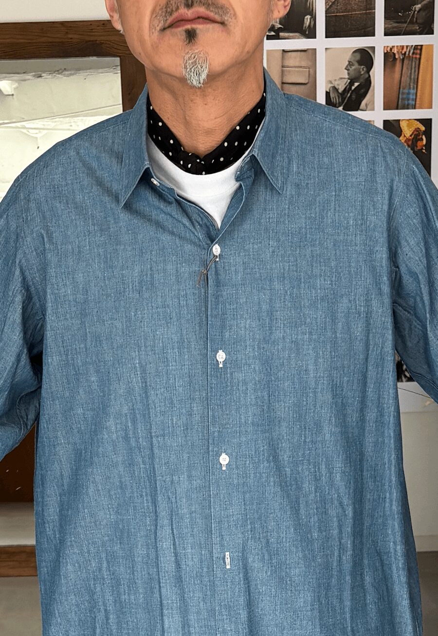 HEUGN　SHRIT023 “James” Chambray