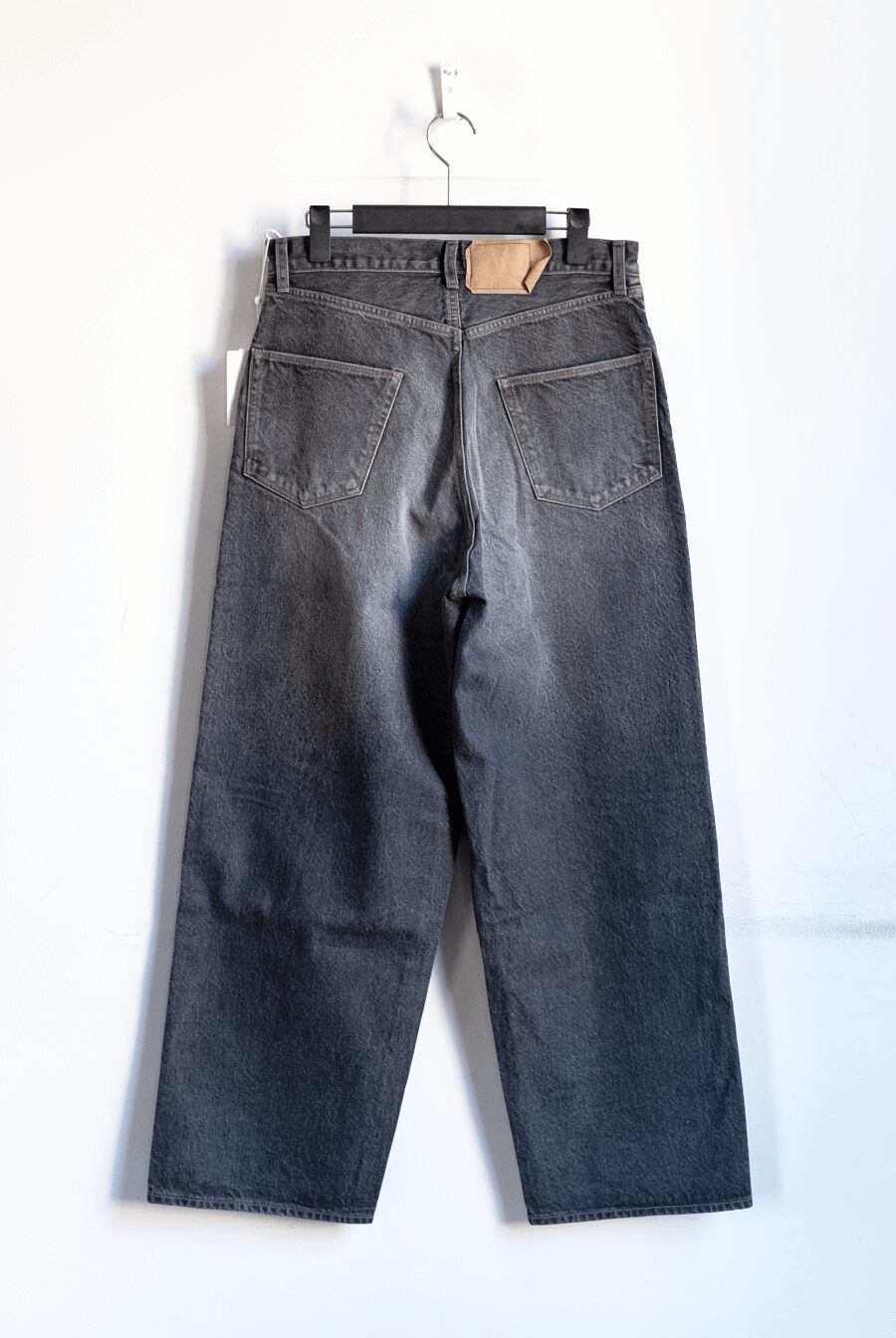 blurhms ROOTSTOCK　13.5oz Denim Pants Wide USED-Sulfur Black