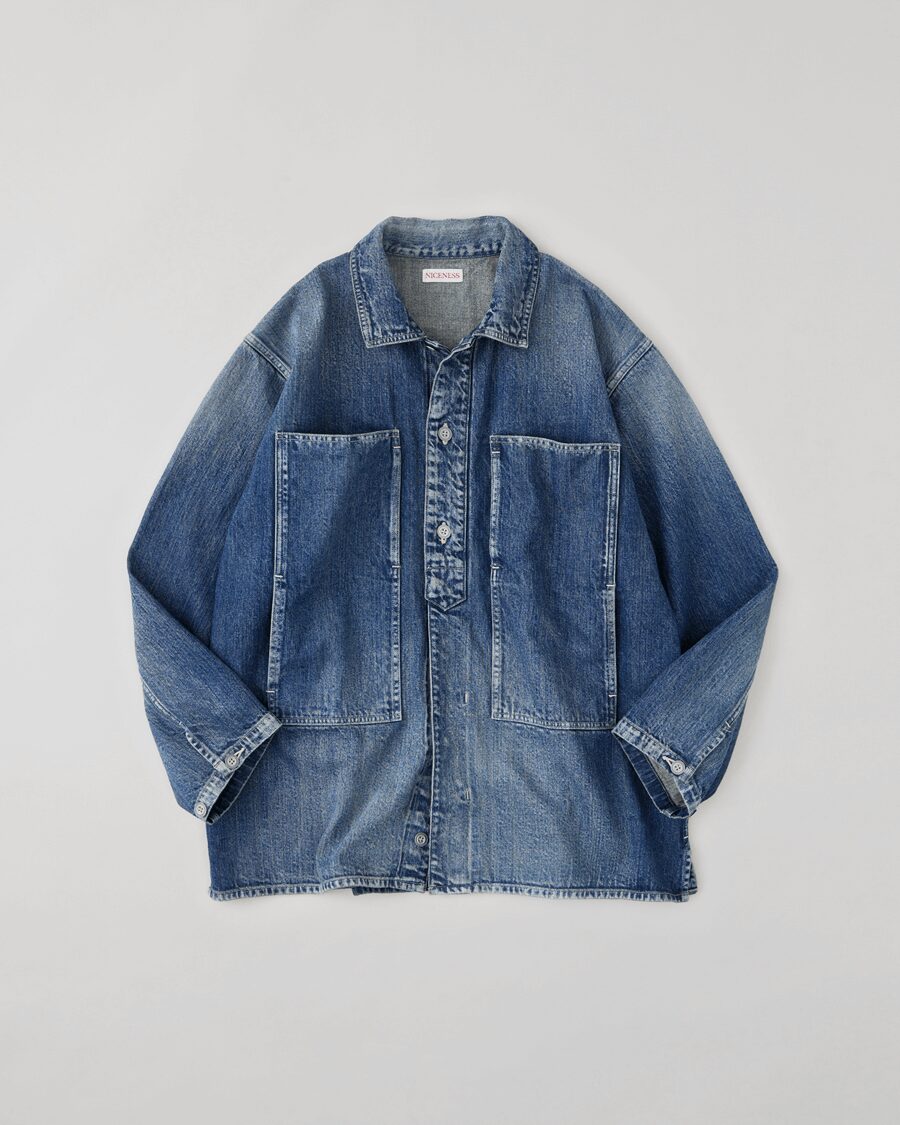 NICENESS　AGED-EFFECT DENIM JACKET “I.COXON”