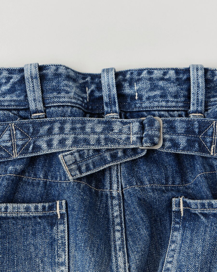 NICENESS　AGED-EFFECT DENIM TROUSERS “I.MARR”
