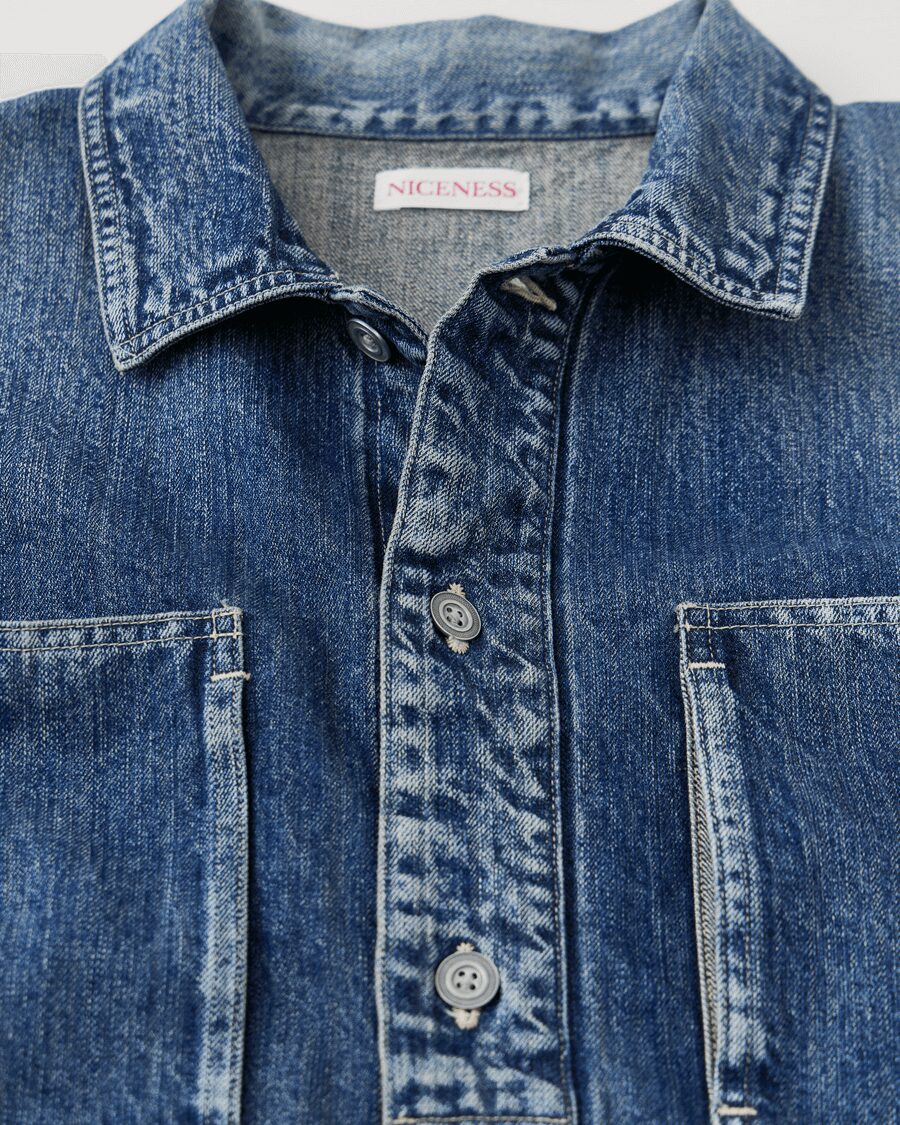 NICENESS　AGED-EFFECT DENIM JACKET “I.COXON”