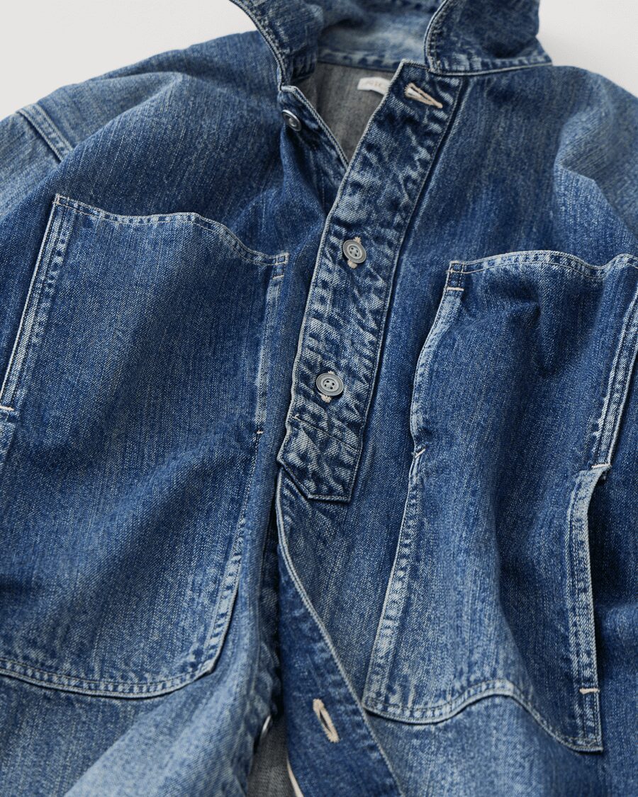 NICENESS　AGED-EFFECT DENIM JACKET “I.COXON”
