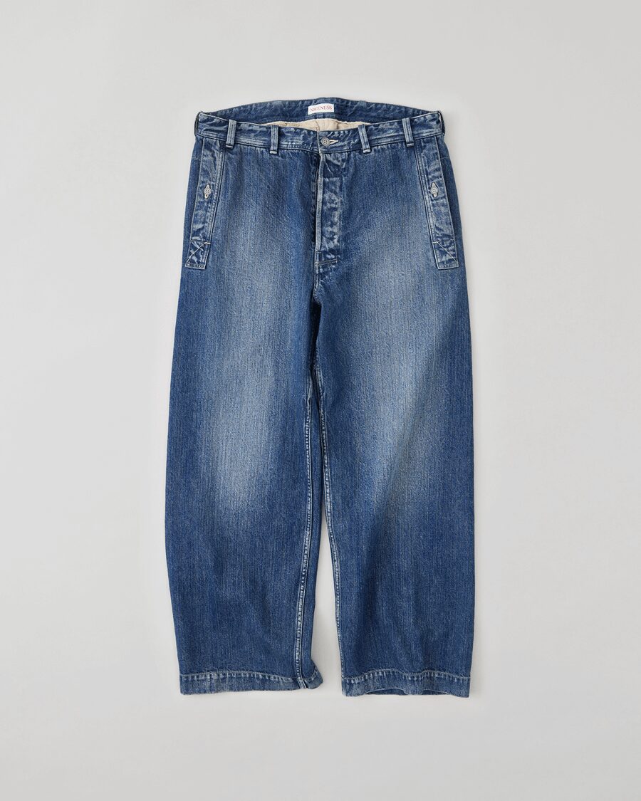 NICENESS　AGED-EFFECT DENIM TROUSERS “I.MARR”