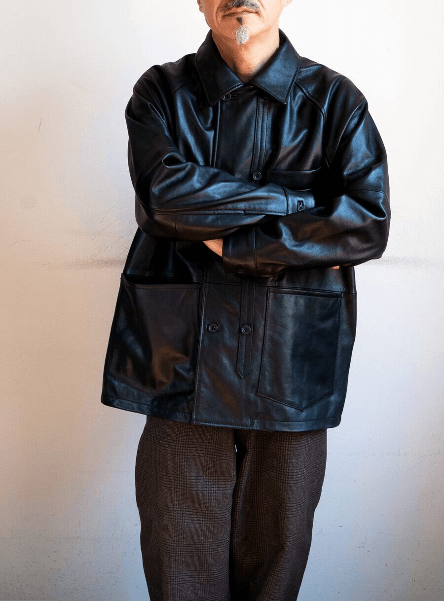 CCU　COW SKIN “L.C” COVERALL SHIRT