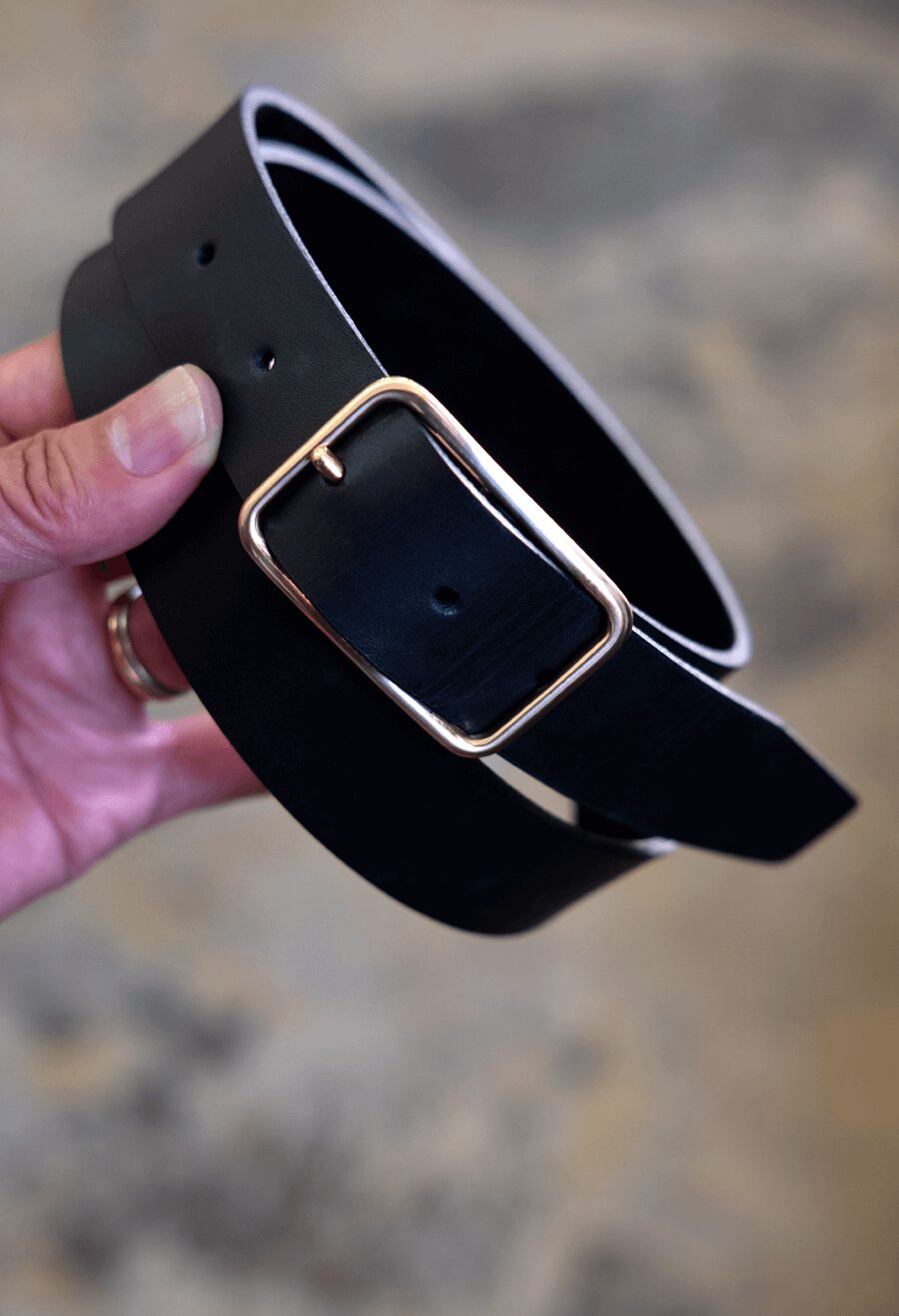 Cale　Calf × Nubuck Reversible Belt