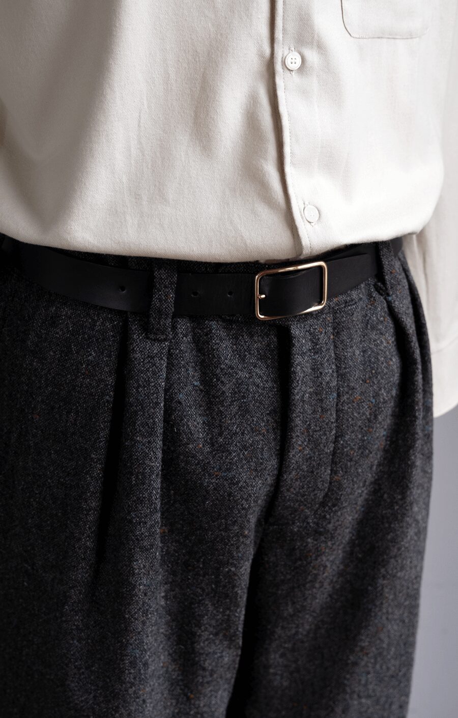 Cale　Calf × Nubuck Reversible Belt
