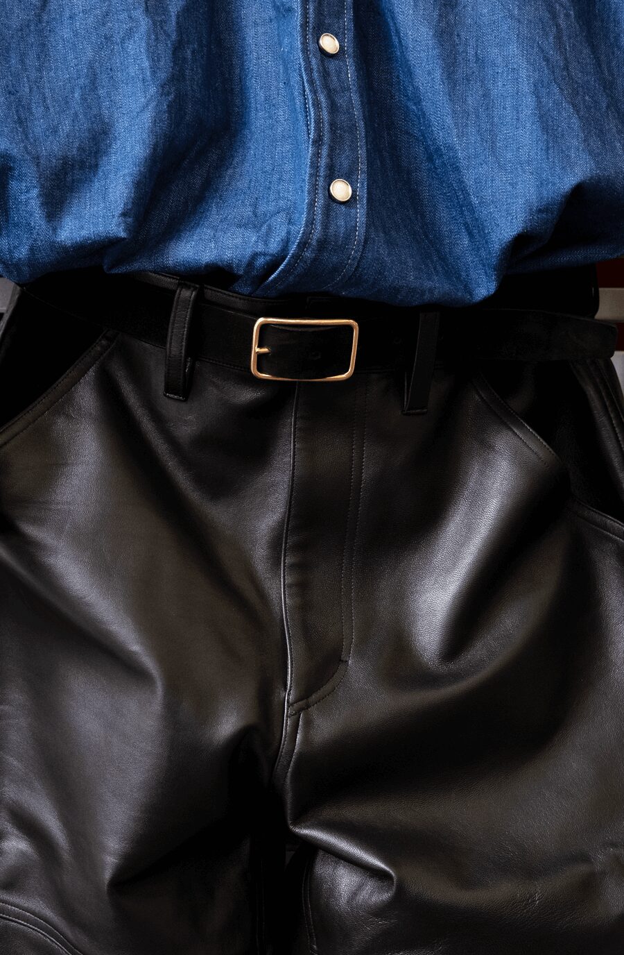 Cale　Calf × Nubuck Reversible Belt