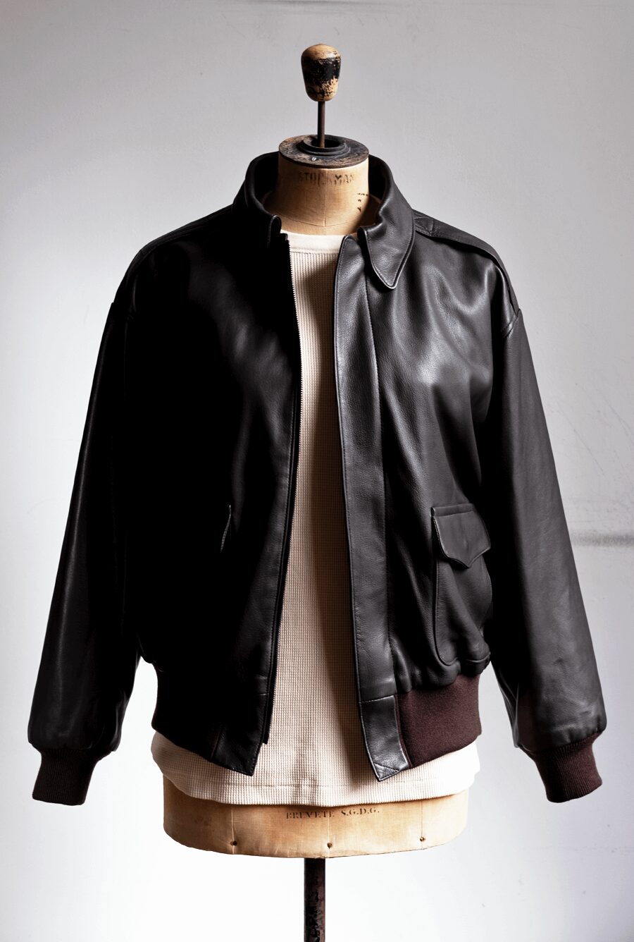 COMOLI　コットンカシミヤ ワッフル長袖クルー