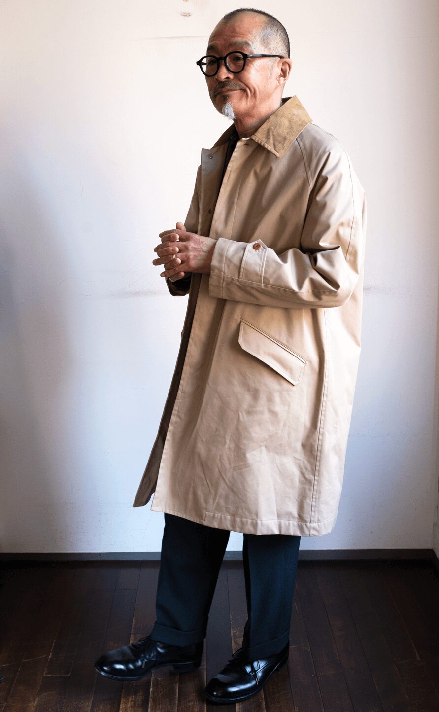 ts(s)　Cotton “SOLOTEX” Polyester Twill Cloth Raglan Sleeve Coat