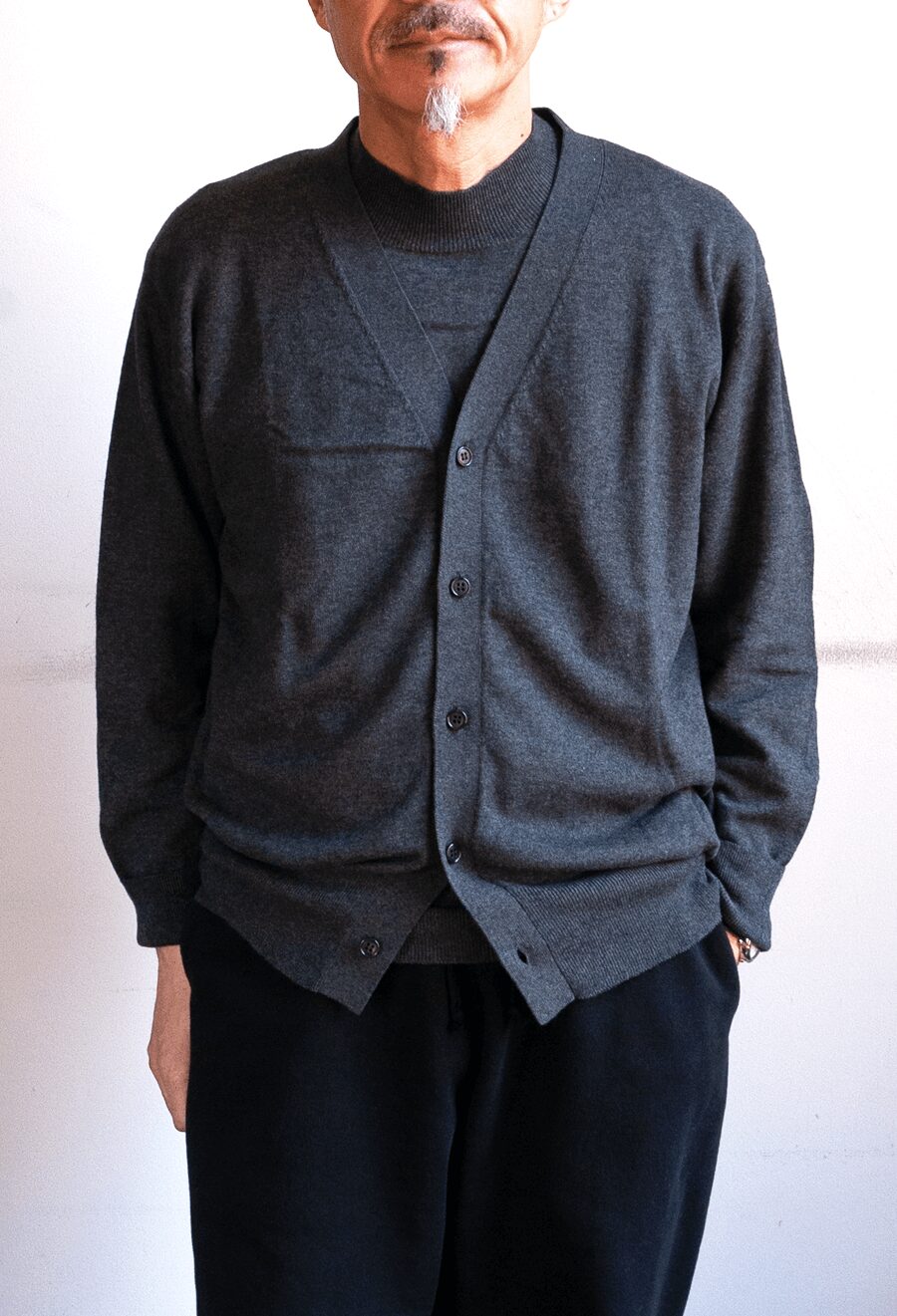 Renocntrant　COTTON CASHMERE NYLON CARDIGAN