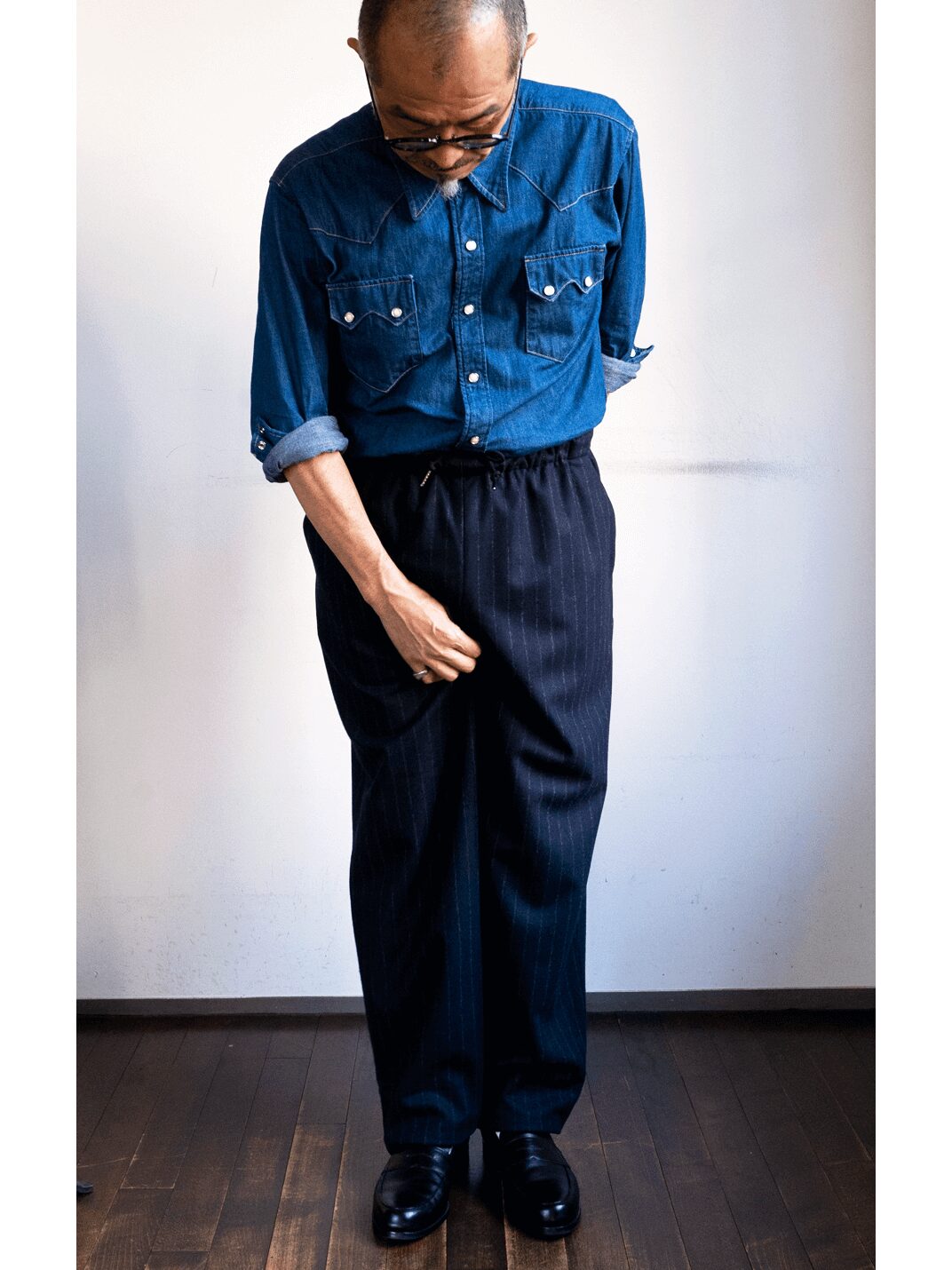 HEUGN　Wide Stripe Pant “Cooper”