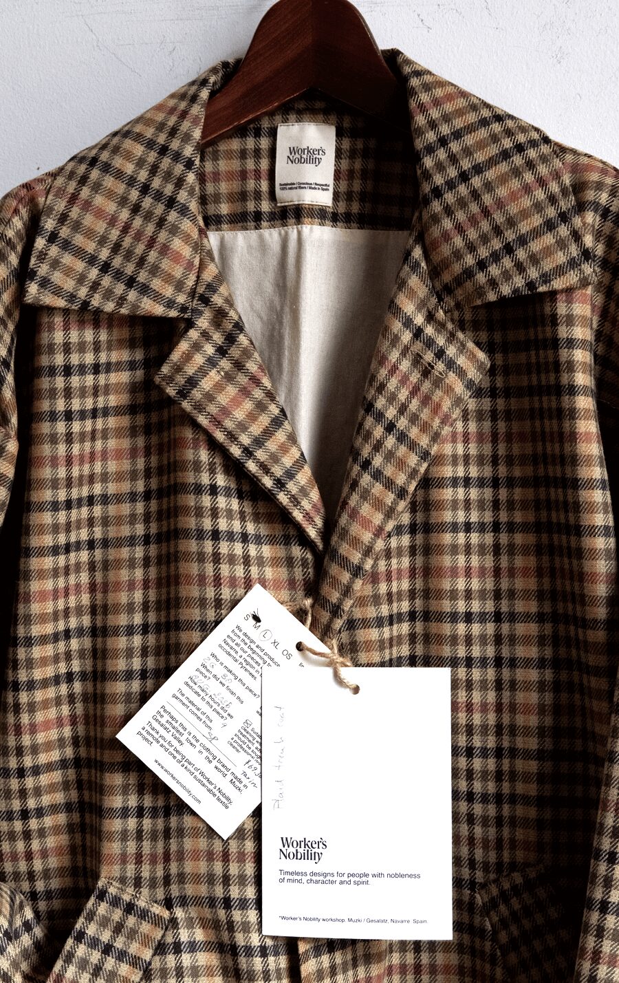 Worker’s Nobility　Plaid Trench Coat