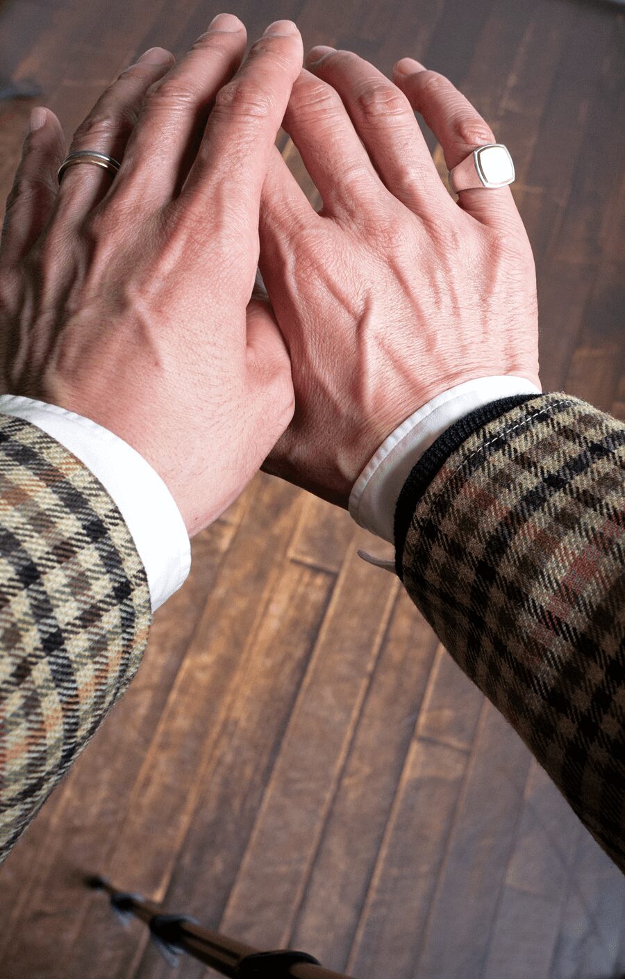 Worker’s Nobility　Plaid Trench Coat