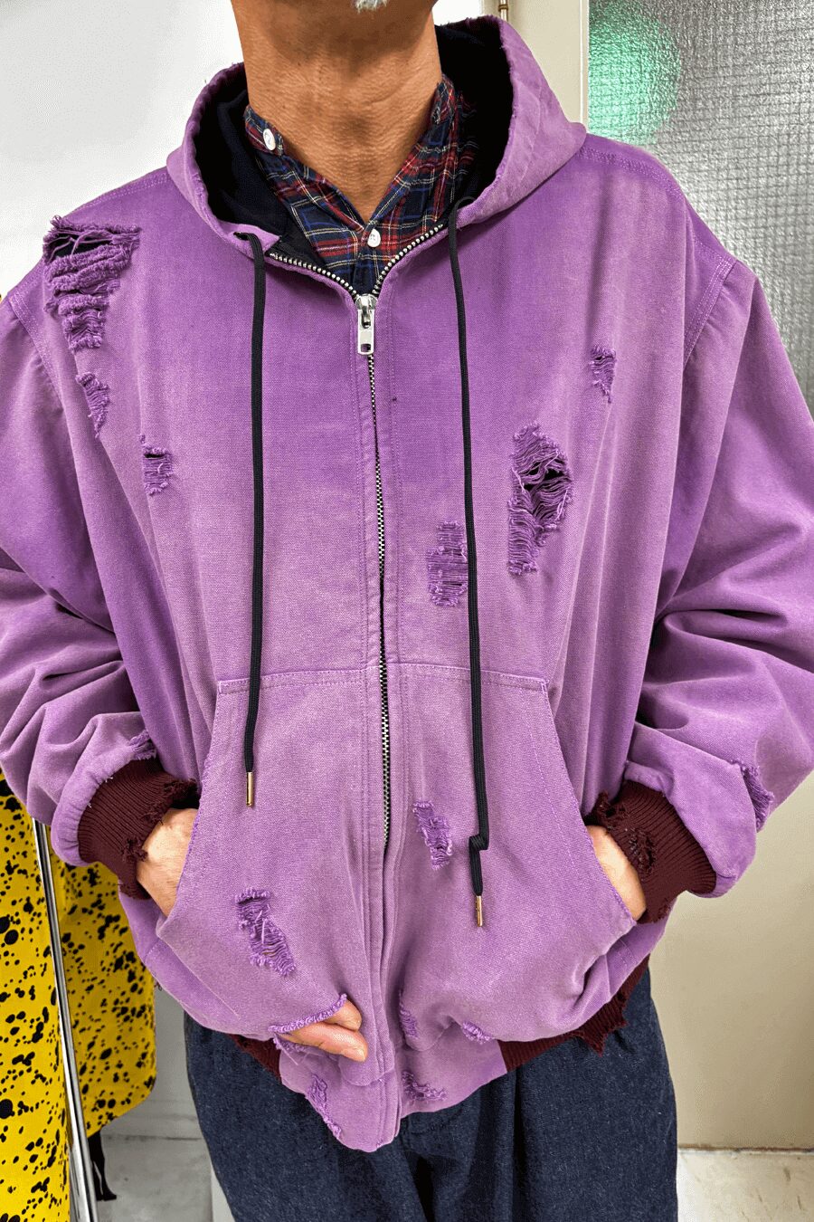 THE MAGUEY　DAMAGE WORK HOODIE