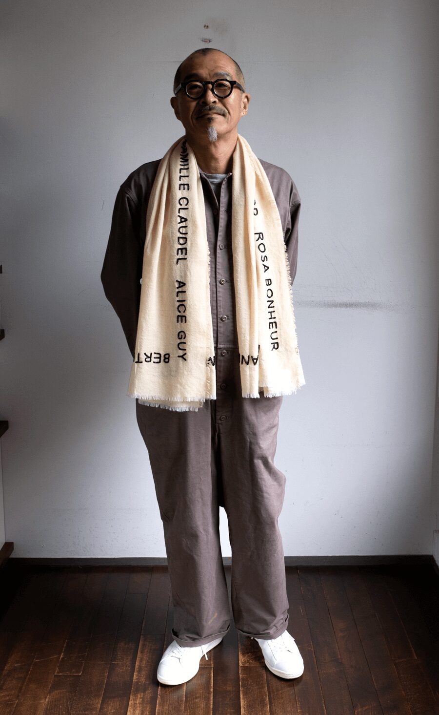 mii　EMBROIDERED BEADS SCARF