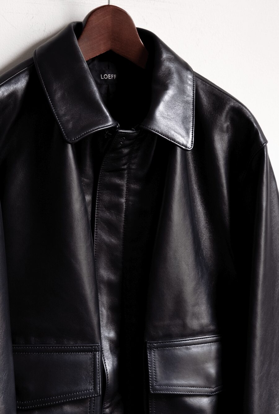 LOEFF　LAMBS LEATHER FLIGHT JACKET