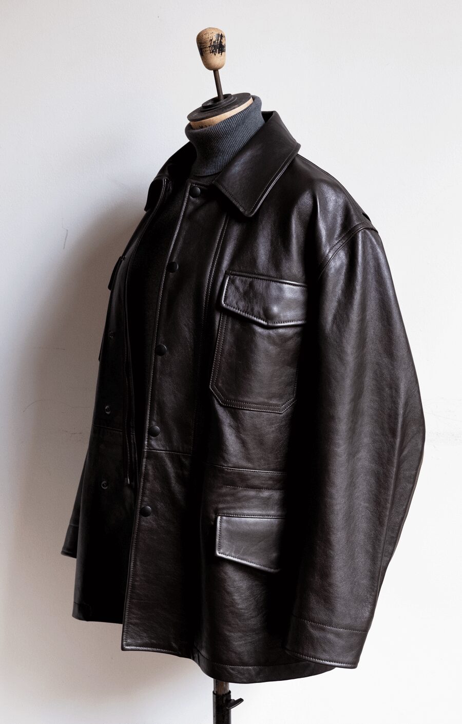 LOEFF　LAMBS LEATHER FIELD JACKET
