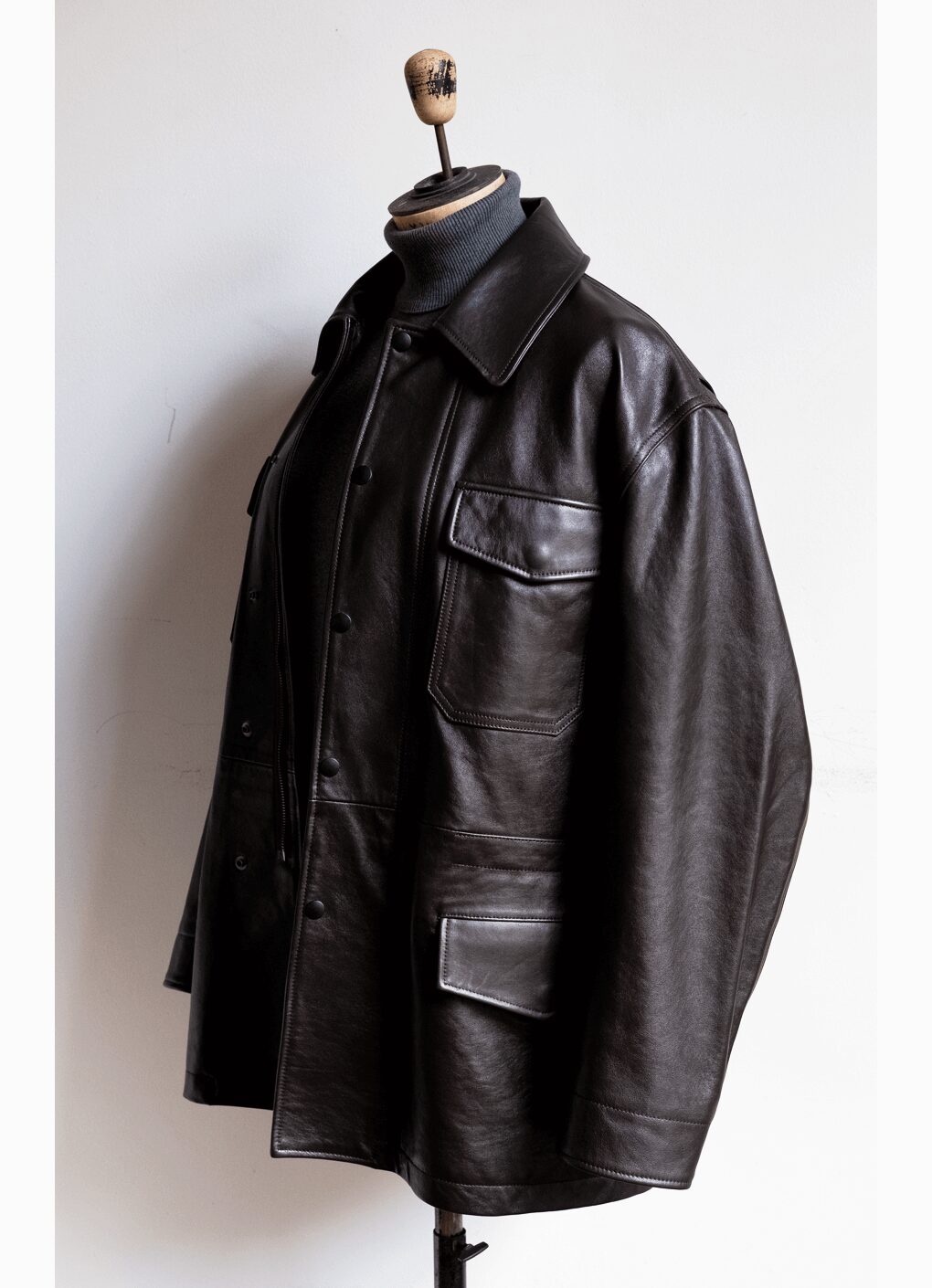 LOEFF　LAMBS LEATHER FIELD JACKET