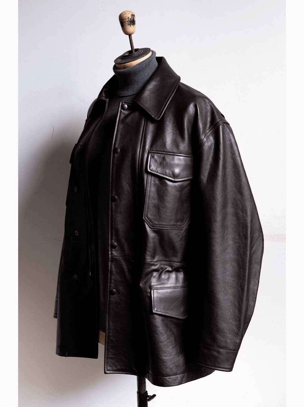 LOEFF　LAMBS LEATHER FIELD JACKET