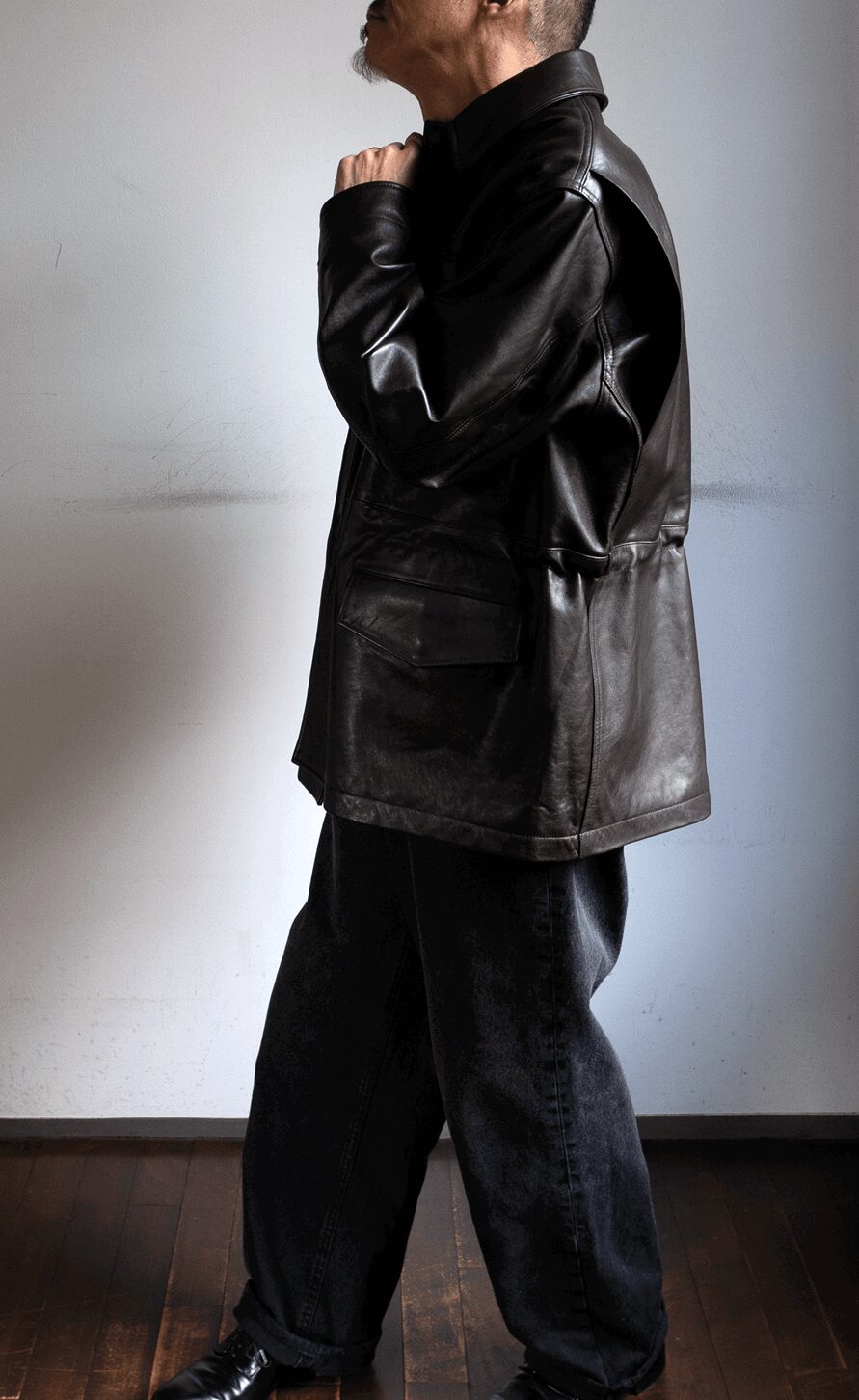 LOEFF　LAMBS LEATHER FIELD JACKET