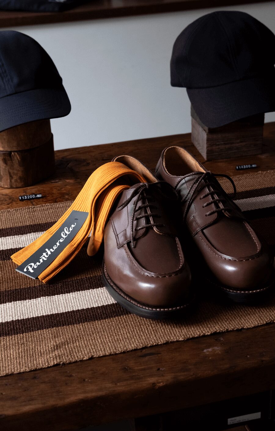 Pantherella　Fil d’Ecosse Cotton×Nylon  Rib Socks “DANVERSE”