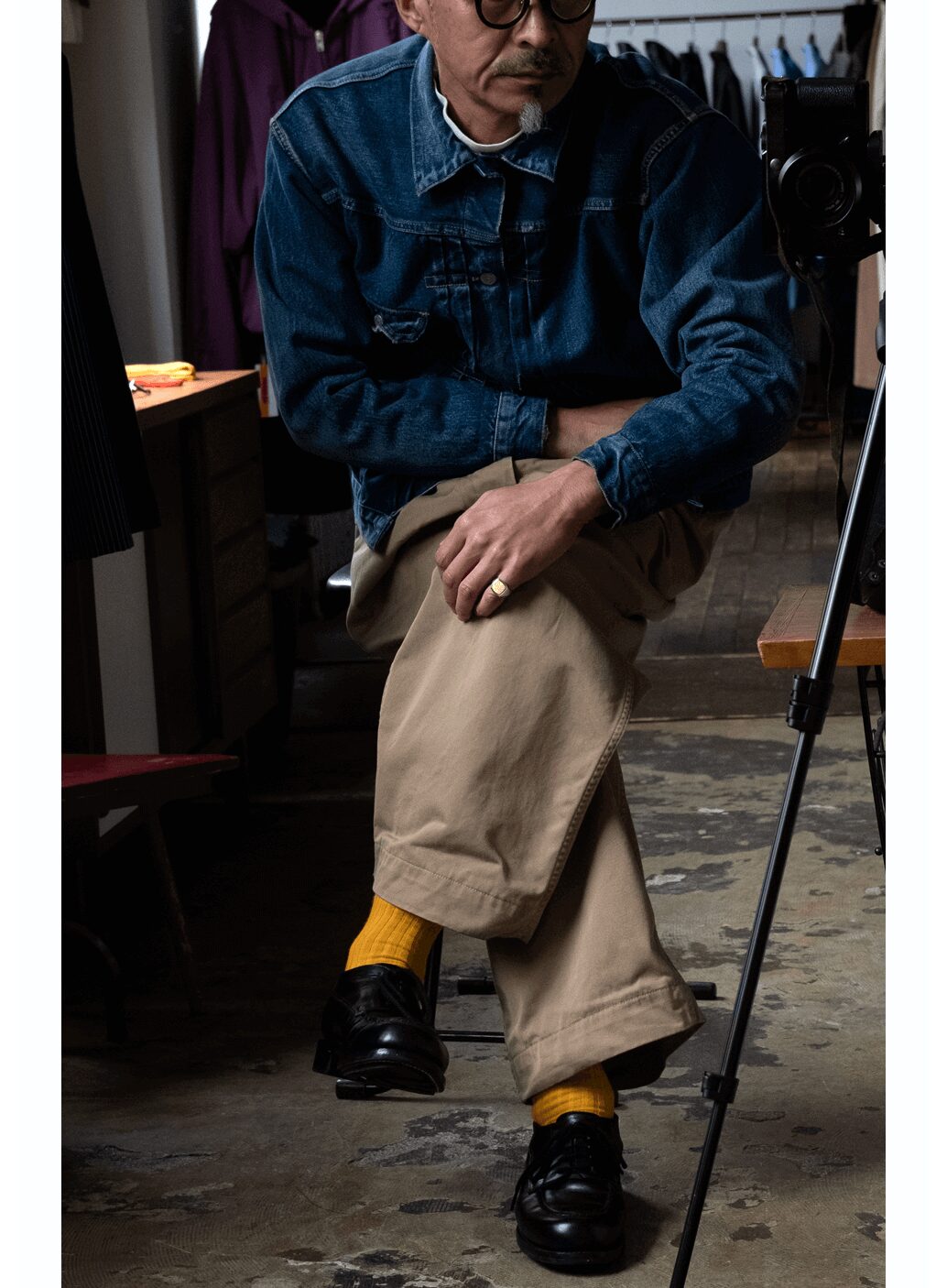 Pantherella　Fil d’Ecosse Cotton×Nylon  Rib Socks “DANVERSE”