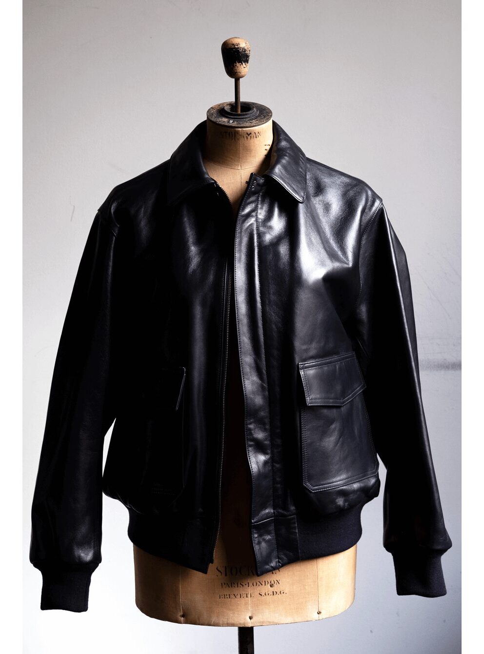 LOEFF　LAMBS LEATHER FLIGHT JACKET