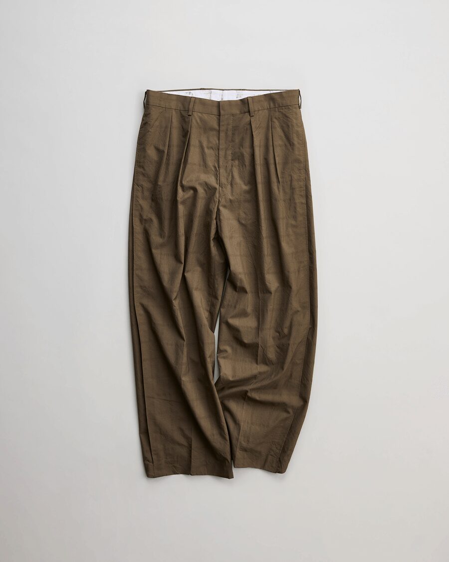 NICENESS　FLYING V CHECK TROUSERS “W.SCHENKER ”