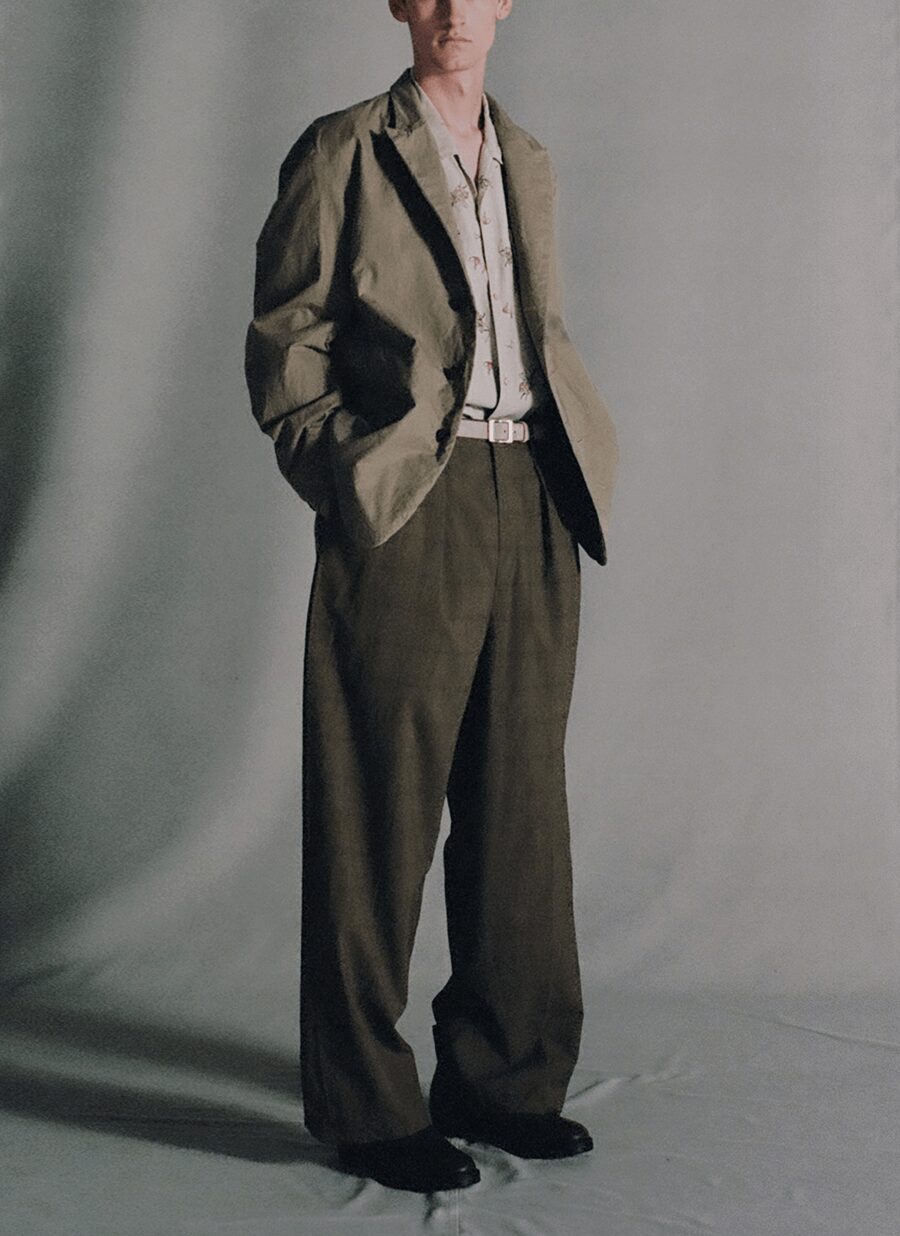 NICENESS　FLYING V CHECK TROUSERS “W.SCHENKER ”