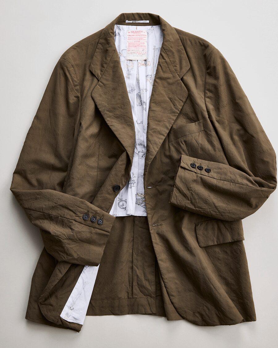 NICENESS　CLOVERLEAF CHECK JACKET “W.ROLAND ”