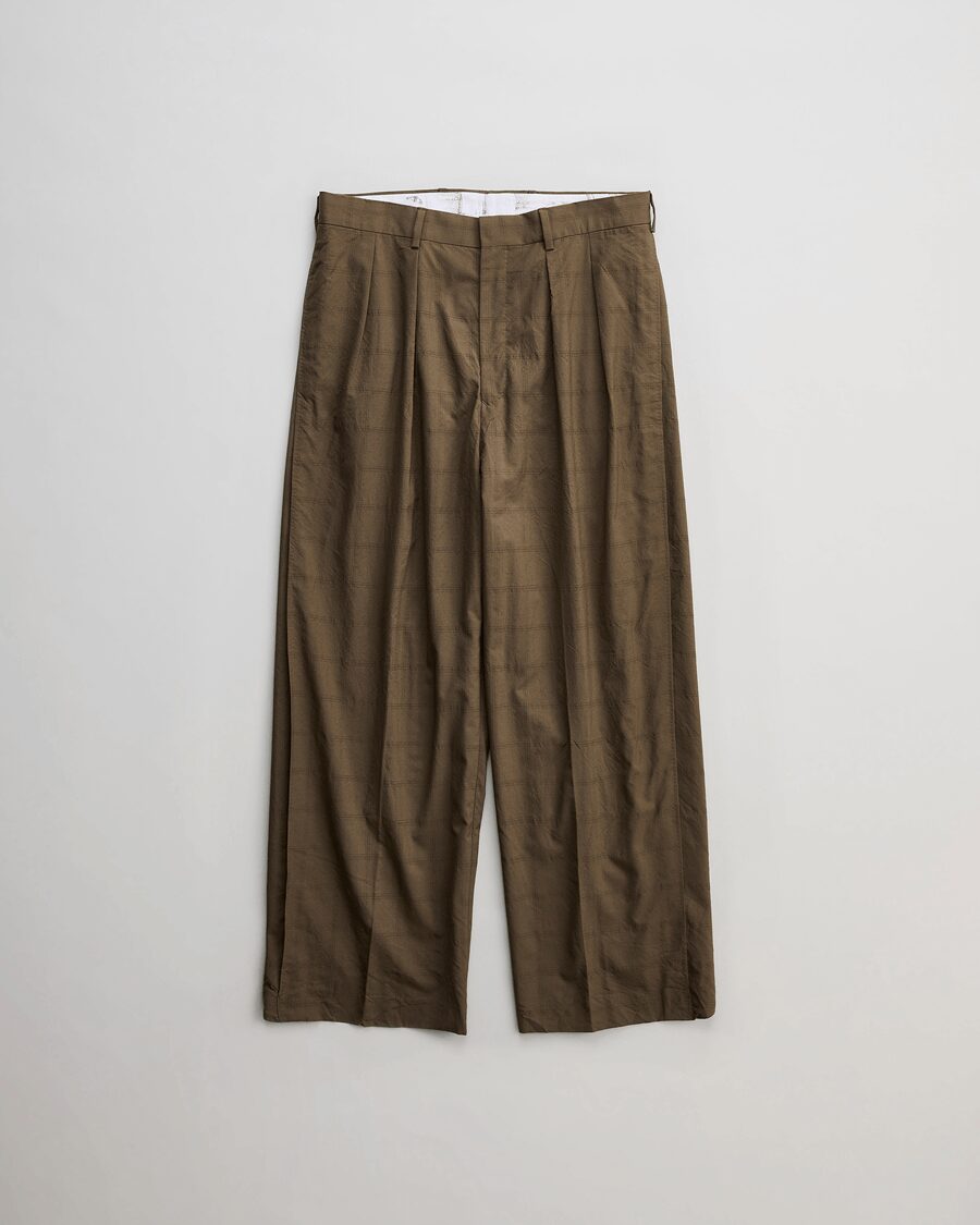 NICENESS　FLYING V CHECK TROUSERS “W.SCHENKER ”