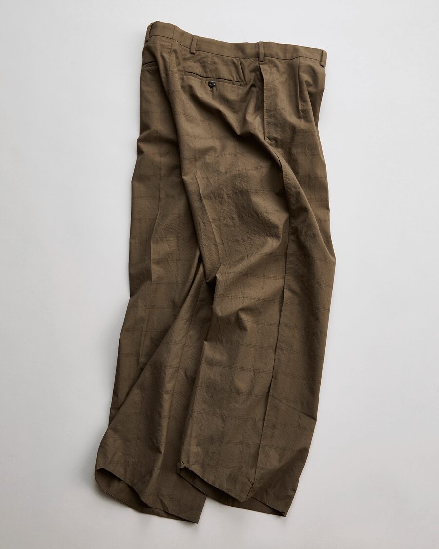 NICENESS　FLYING V CHECK TROUSERS “W.SCHENKER ”