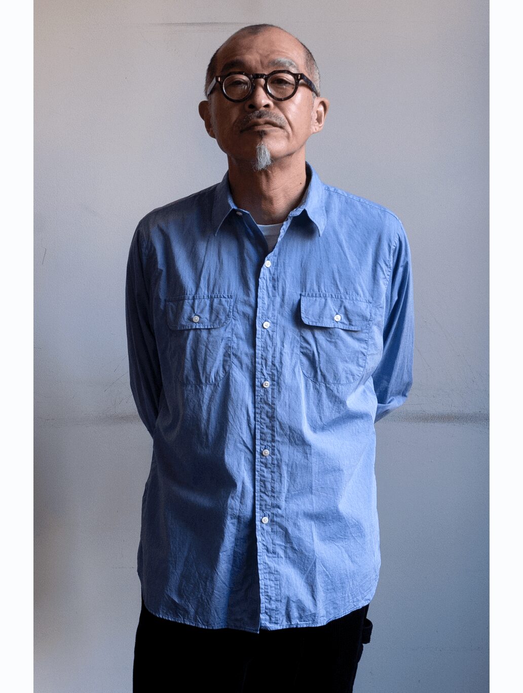 INDIVIDUALIZED SHIRTS　Dress Chambray New 2poc Work Shirt