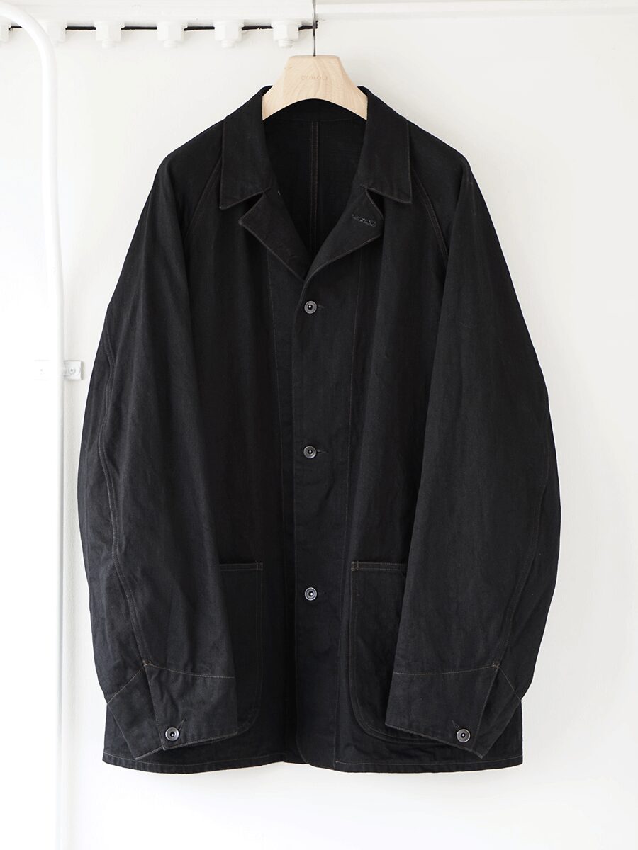 COMOLI　ブラックデニム ワークジャケット