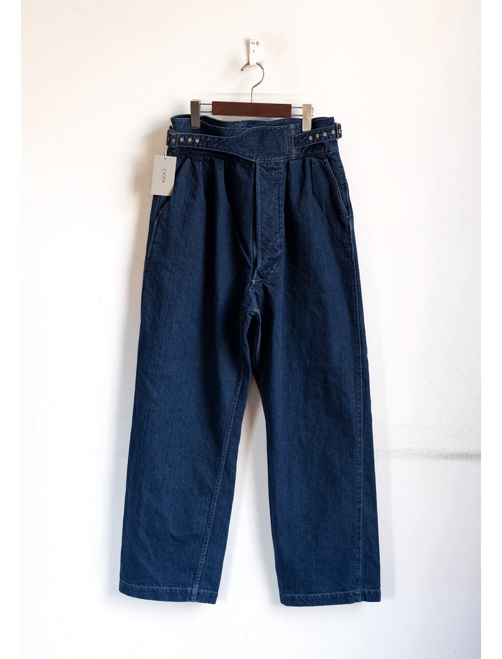 CIOTA　Denim Gurkha Pants Deep Blue