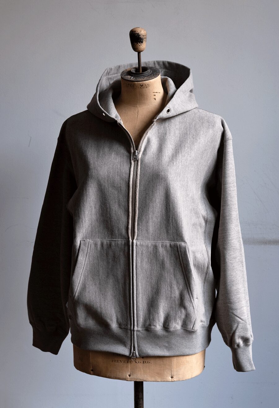 ULTERIOR　FADED SILKY TERRY RW ZIP UP PARKA