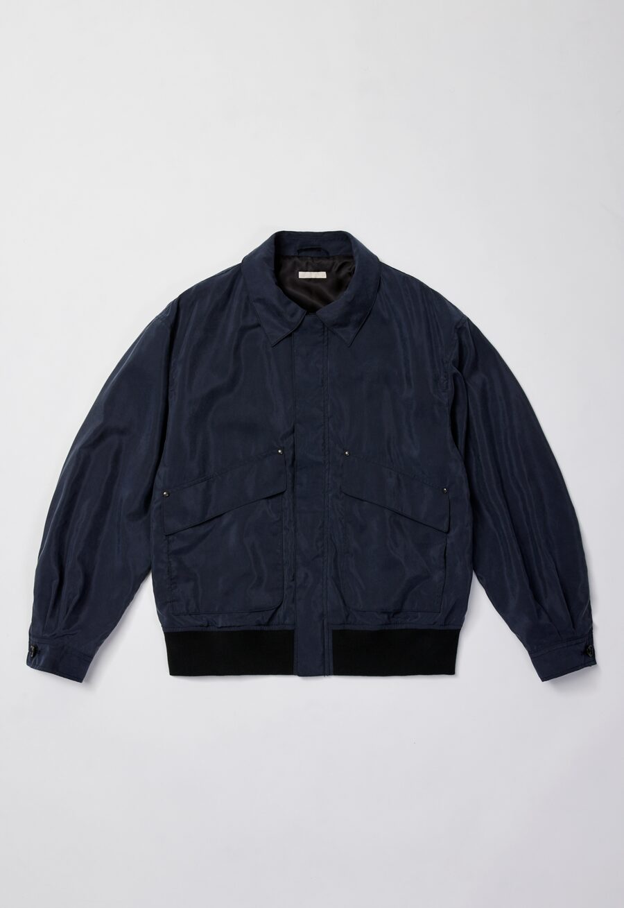 ULTERIOR　SILK NYLON TAFFETA FLIGHT JACKET