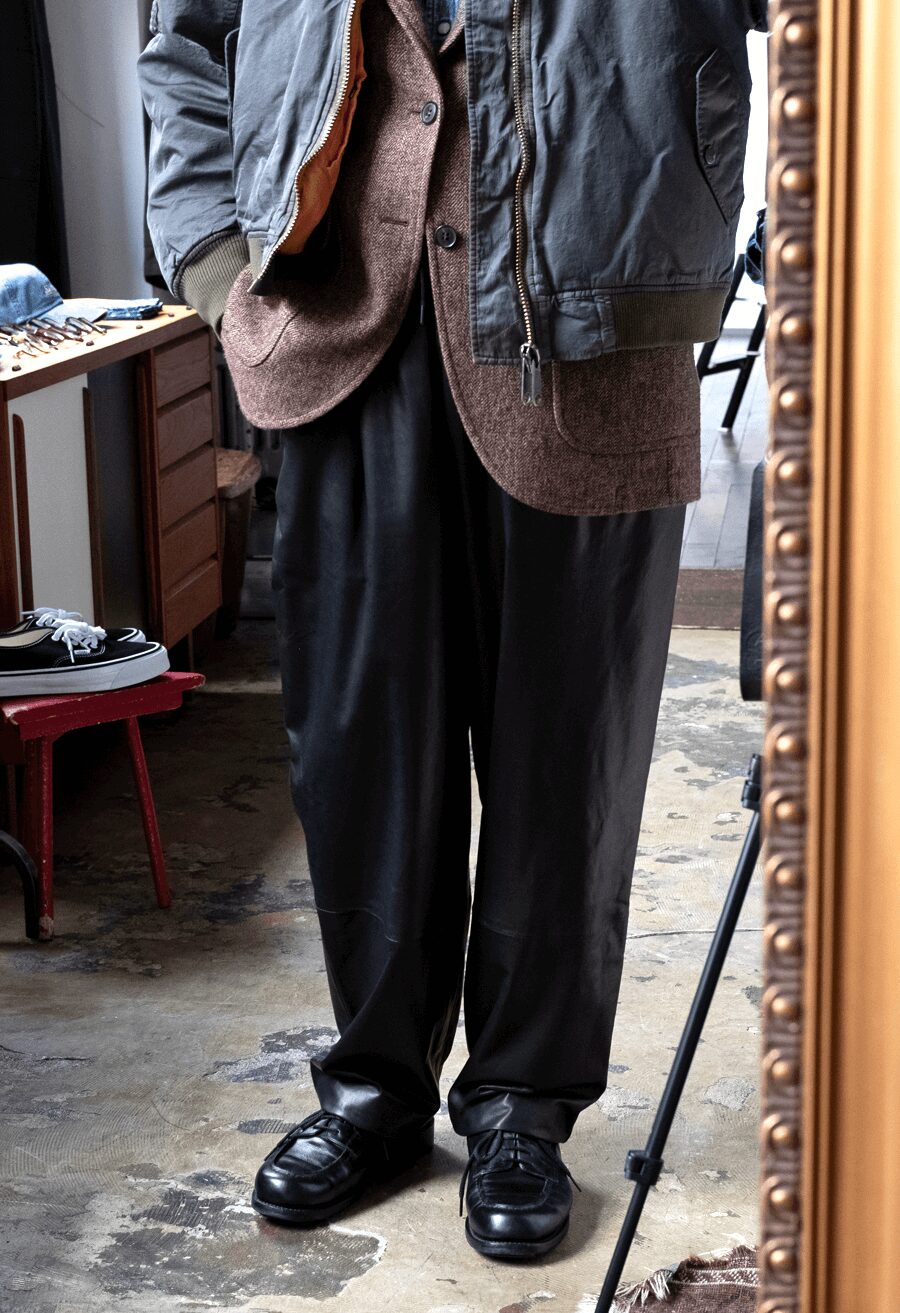 HEUGN　Leather Pant “Cooper”