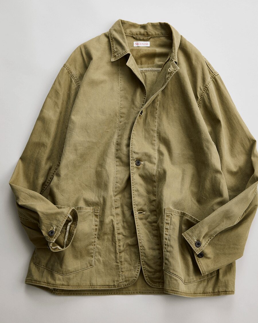 NICENESS　VINTAGE TREAT HERRINGBONE COVER ALL “H.LEEROY  ”