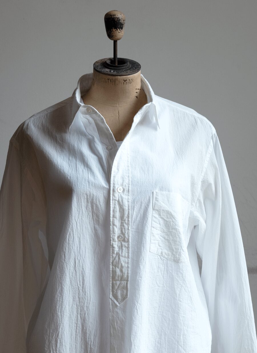 blurhms ROOTSTOCK　Hard Twist Chambray Granpda Shirt