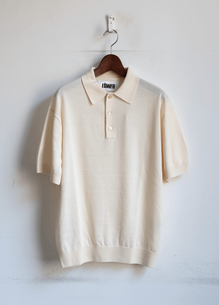 LÖWER　30G Silk Cotton Polo-shirts