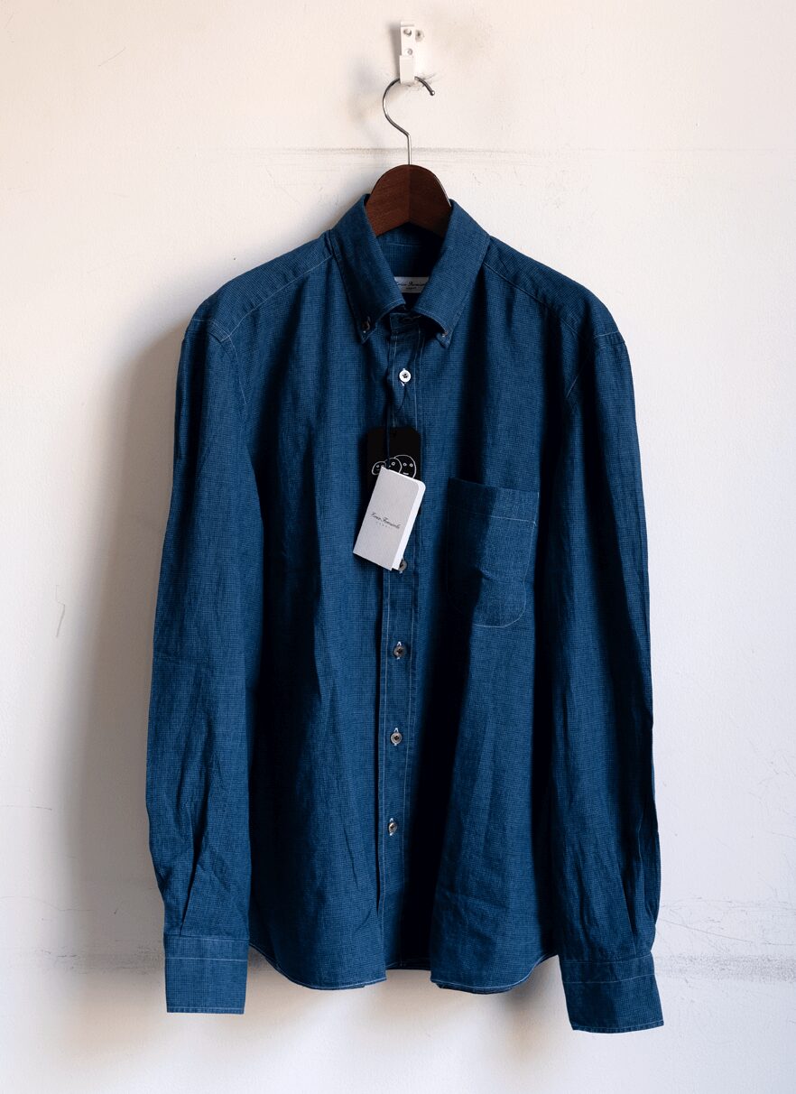 Errico Formicola　Cotton Linen Indigo “LUCA”