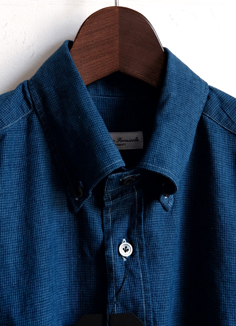 Errico Formicola　Cotton Linen Indigo “LUCA”