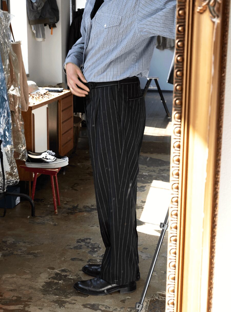 Errico Formicola　Wool Stripe “CHINO MODIFY”