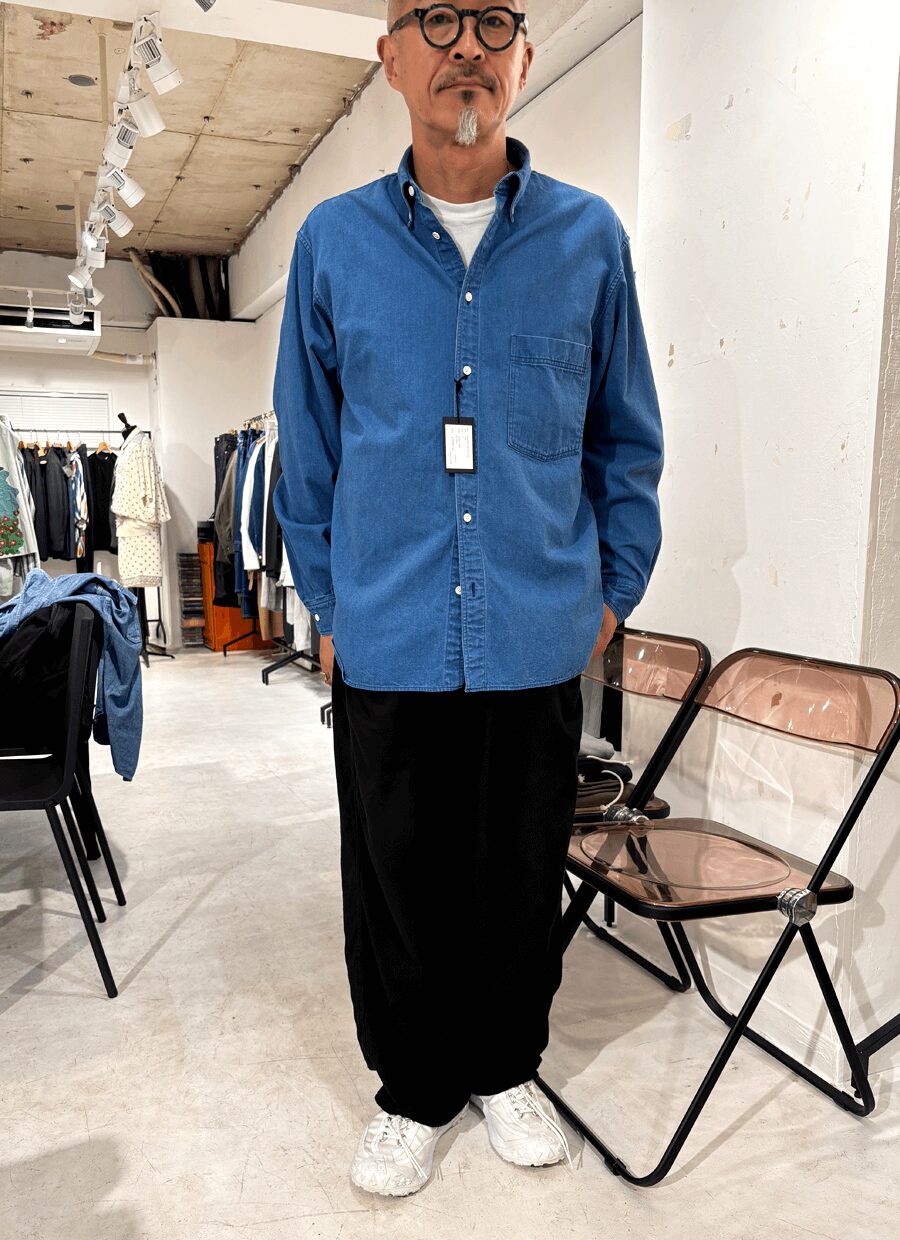 ES:S　EURO VINTAGE 8oz DENIM DRESS B.D. SHIRT