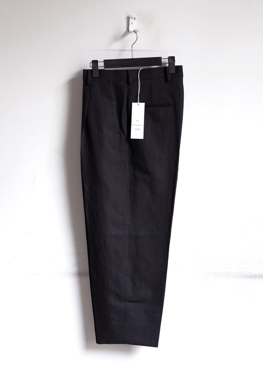 ATON　TWIST WOOL LINEN STANDARD PANTS